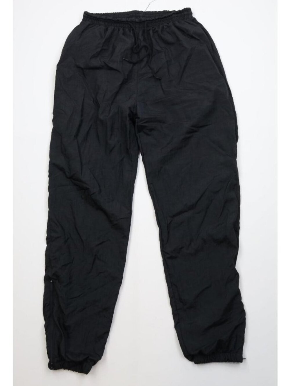 Vintage 90s Pierre Cardin Mens Large Blank Lined Windbreaker Joggers Pants Black